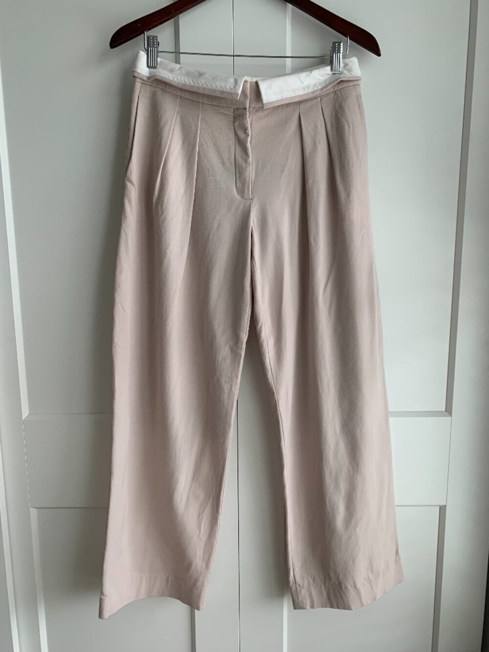Babaton Bureau Pant Wool Women's Size 6 in Light Beige